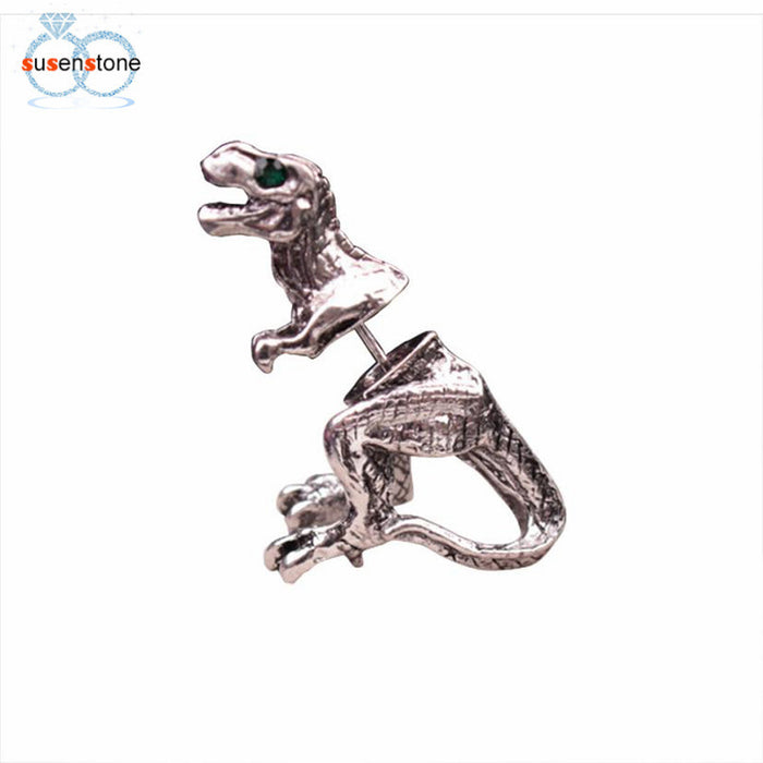 SUSENSTONE Dinosaur Earrings New Women Ladies Fashion Jewelry