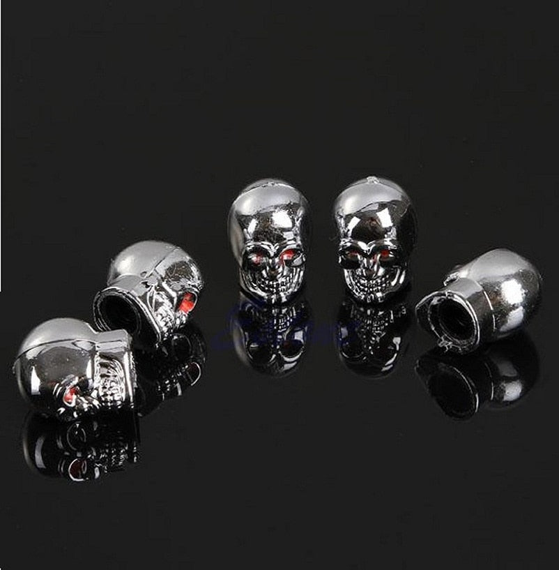 5Pc Skull Tire Caps