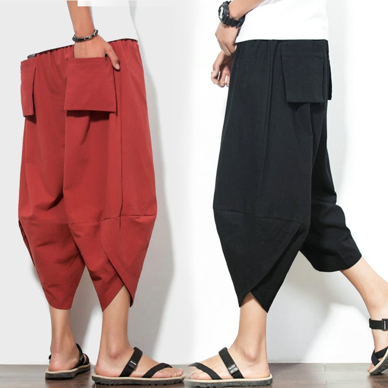 low rise harem pants